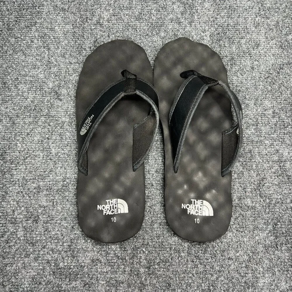 The North Face Sandals Men's 10 Black Toe Post Beach Recovery Athletic Flip Flop